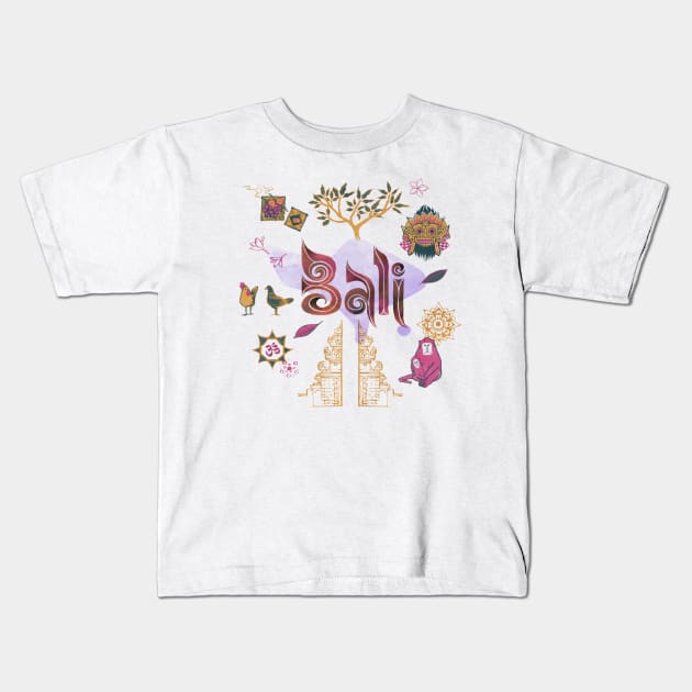 Drawings from Bali Kids T-Shirt by akaneyabushita